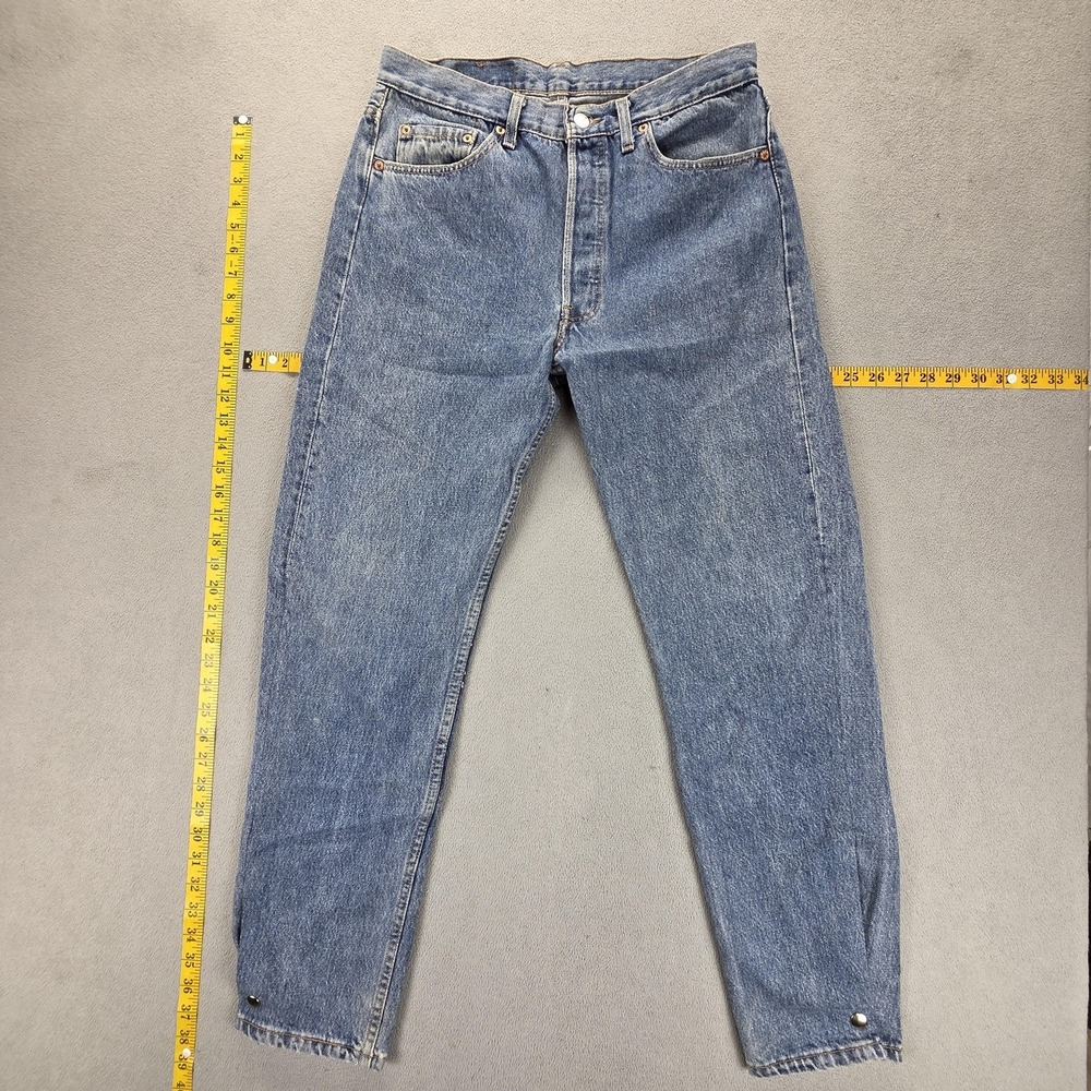 VTG Levis 501 Jeans Mens‎ Blue Made In USA Button Straight Modified Fits 29x29